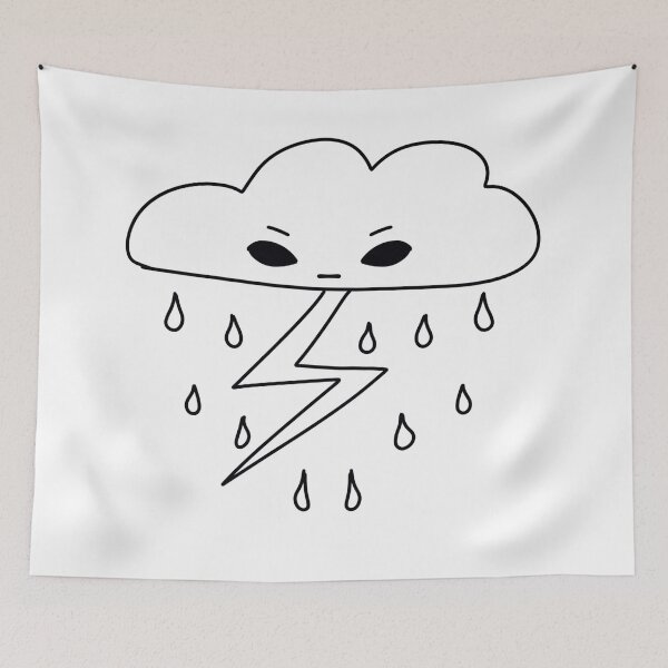 Item preview, Angry Little Cloud designed and sold by StrawberryUnicornCo.