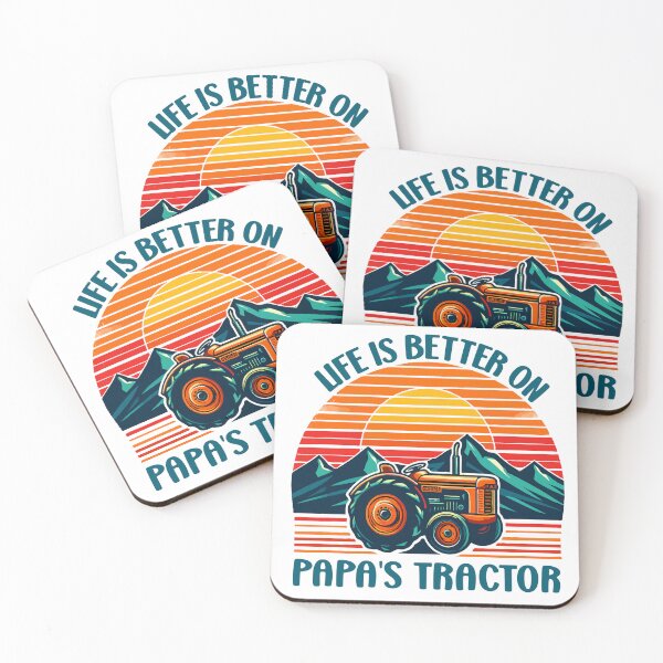 Item preview, Life Is Better On Papa's Tractor Driver Farmer Dad Family designed and sold by Stick-Artistry.