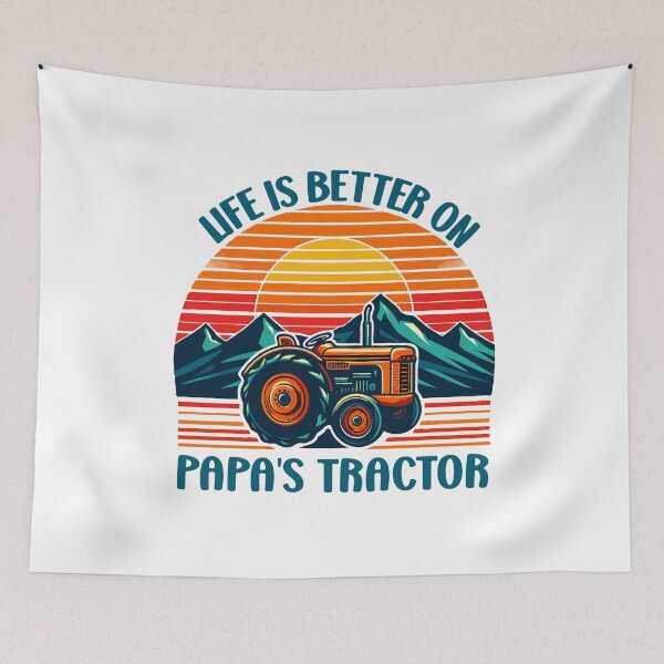 Item preview, Life Is Better On Papa's Tractor Driver Farmer Dad Family designed and sold by Stick-Artistry.