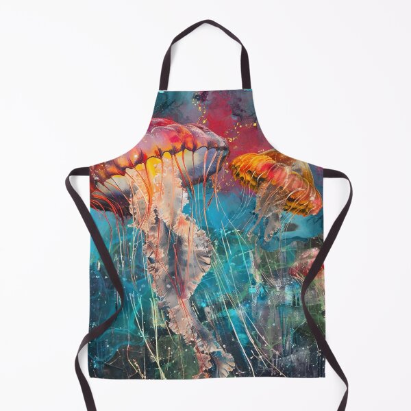 Item preview, Abstract Jellyfish - Colorful Underwater Marine Life Alcohol Ink designed and sold by HausKatz.
