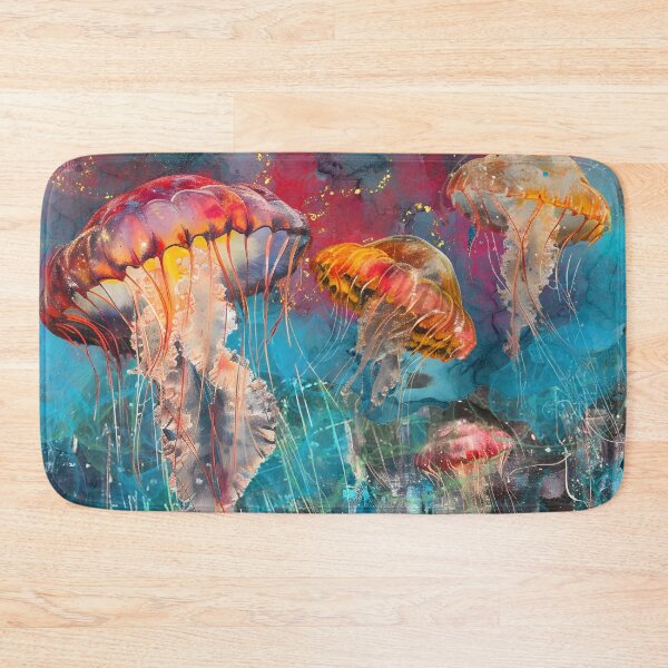Item preview, Abstract Jellyfish - Colorful Underwater Marine Life Alcohol Ink designed and sold by HausKatz.