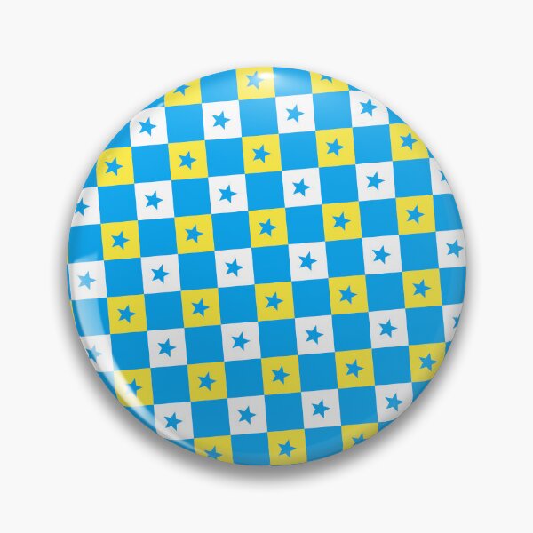 Item preview, Blue Gold & White Stars Chargers Checkerboard Supreme Templates designed and sold by Alchemy-A-La-G.