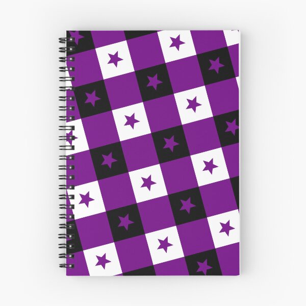 Item preview, Black Purple & White Stars Plaid Checkerboard Supreme Templates designed and sold by Alchemy-A-La-G.