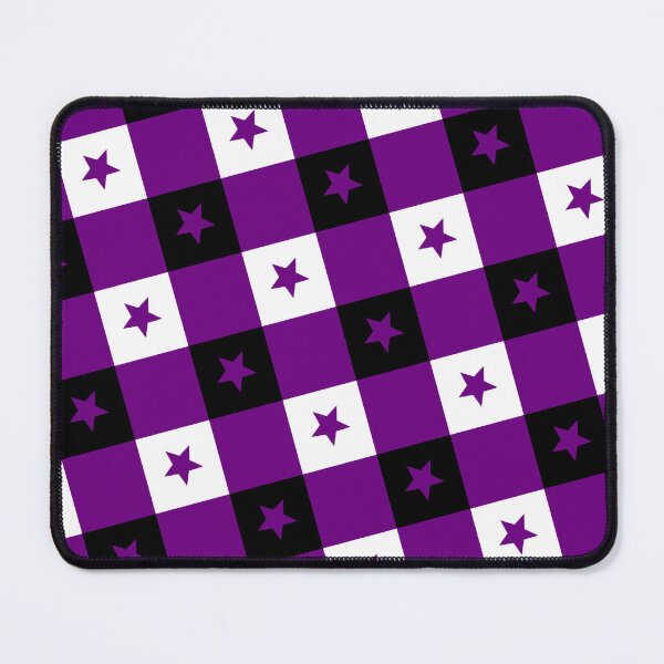 Item preview, Black Purple & White Stars Plaid Checkerboard Supreme Templates designed and sold by Alchemy-A-La-G.