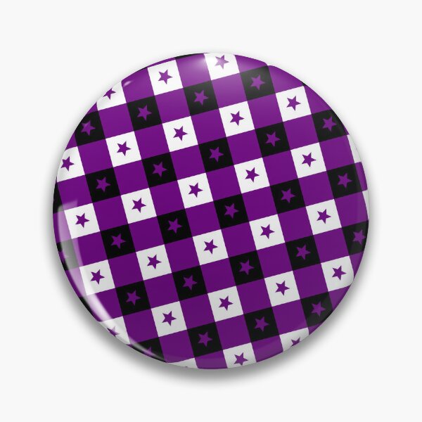 Item preview, Black Purple & White Stars Plaid Checkerboard Supreme Templates designed and sold by Alchemy-A-La-G.