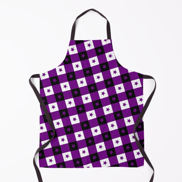 Item preview, Black Purple & White Stars Plaid Checkerboard Supreme Templates designed and sold by Alchemy-A-La-G.