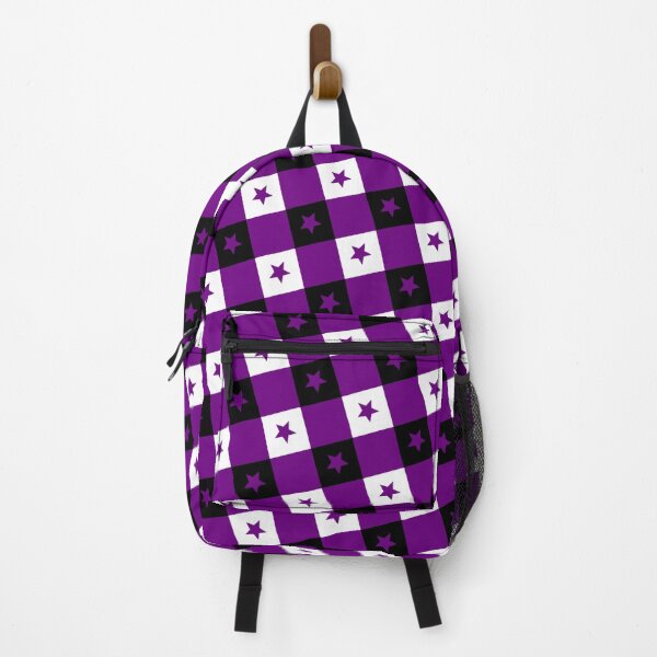 Item preview, Black Purple & White Stars Plaid Checkerboard Supreme Templates designed and sold by Alchemy-A-La-G.