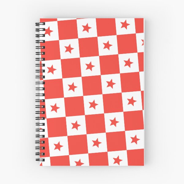 Item preview, Red & White Stars Checkers Checkered Checkerboard Supreme Templates designed and sold by Alchemy-A-La-G.