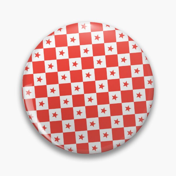 Item preview, Red & White Stars Checkers Checkered Checkerboard Supreme Templates designed and sold by Alchemy-A-La-G.