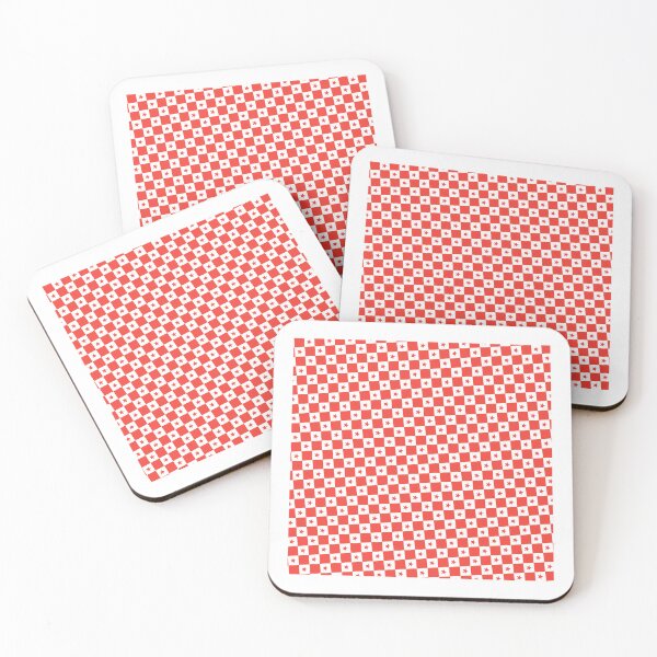 Item preview, Red & White Stars Checkers Checkered Checkerboard Supreme Templates designed and sold by Alchemy-A-La-G.