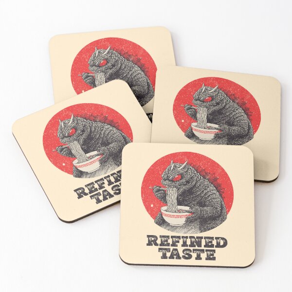 Item preview, Japanese Monster Kaiju Eating Ramen For Instant Noodle Gift Idea designed and sold by fooderiffic.