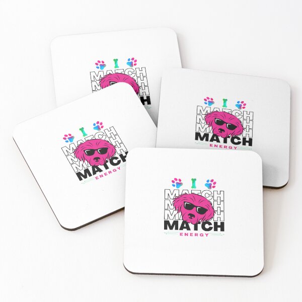 Item preview, i match energy dog lover cute puppy funny saying designed and sold by Artsy Aura ⭐⭐⭐⭐⭐  .