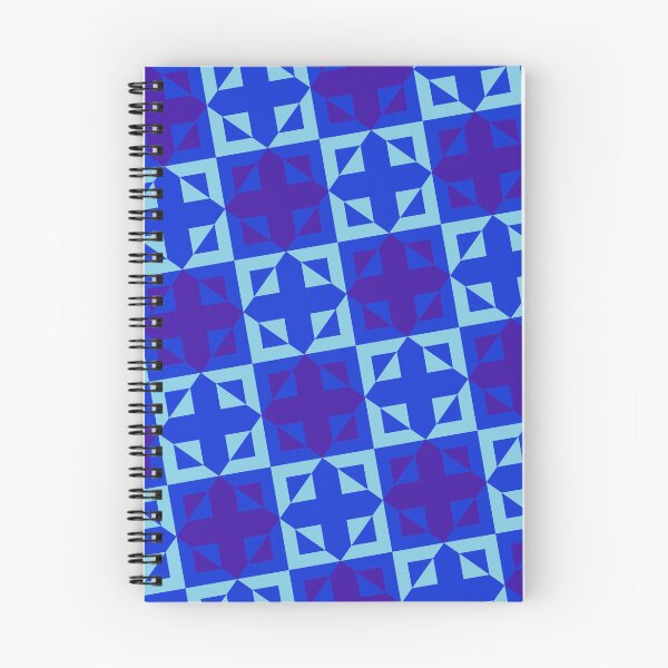 Item preview, Squares & Plus Various Blues Azul Ordered Eternal Impressions designed and sold by Alchemy-A-La-G.