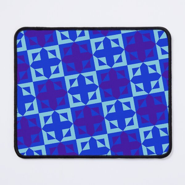 Item preview, Squares & Plus Various Blues Azul Ordered Eternal Impressions designed and sold by Alchemy-A-La-G.