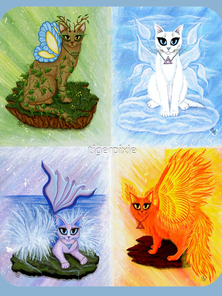 Elemental Cats Earth Air Fire Water Elemental Cats Earth Air Fire Water