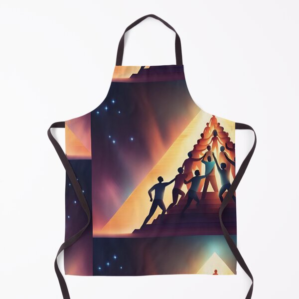 Item preview, A group of people team up in a pyramid to celebrate success teamwork cooperation winning, designed and sold by bvdesignart.
