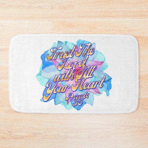 Item preview, Proverbs 3:5 | Bible Verse Quote | Christian | Trust The Lord with All Your Heart | Watercolor Flower designed and sold by christiangoods.