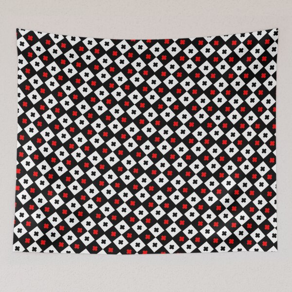 Item preview, Black White & Red Squares And Plus Eternal Impressions designed and sold by Alchemy-A-La-G.