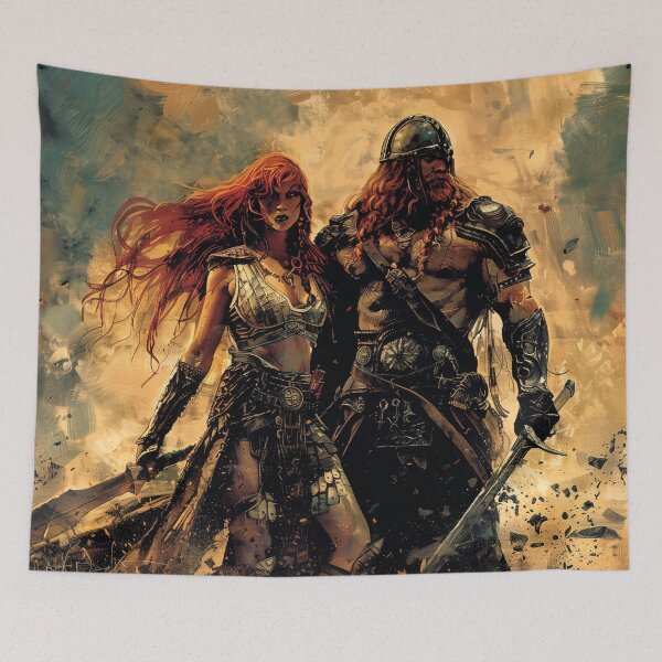 Item preview, Conan The Barbarian and The Princess Warrior designed and sold by joemaymi.