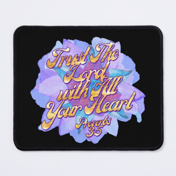 Item preview, Proverbs 3:5 | Bible Verse Quote | Christian | Trust The Lord with All Your Heart | Watercolor Flower designed and sold by christiangoods.