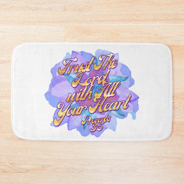 Item preview, Proverbs 3:5 | Bible Verse Quote | Christian | Trust The Lord with All Your Heart | Watercolor Flower designed and sold by christiangoods.