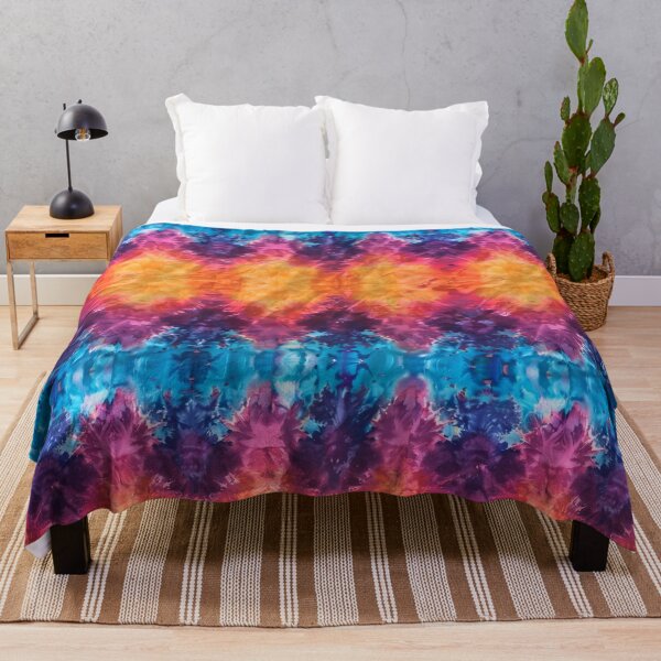 Artikelvorschau, Feuer meiner Ängste – buntes psychedelisches Batikmuster – Vintage-Gelb entworfen und verkauft von RoyalStarsPatts.