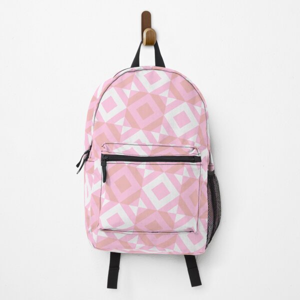 Item preview, Pink & White Squares Triangles Mirrored Endless Eternal Impressions designed and sold by Alchemy-A-La-G.