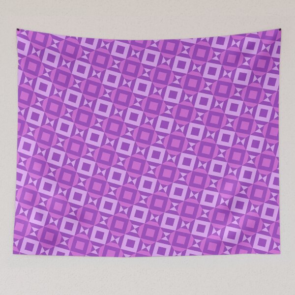 Item preview, Abundant Purples Squares Triangles Mirrored Endless Eternal Impressions designed and sold by Alchemy-A-La-G.