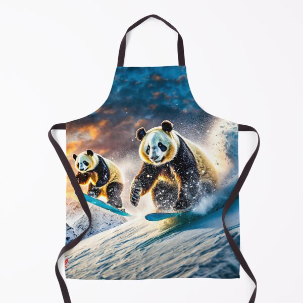 Item preview, Two Pandas Snowboarding In Tibet Design by Rich AMeN Gill designed and sold by RichAMeNGill.