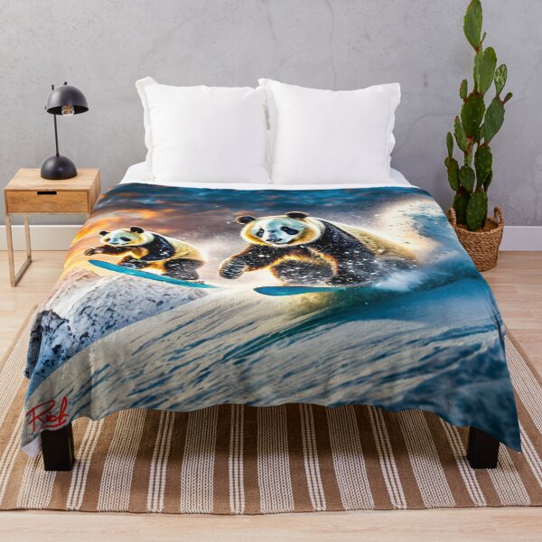Item preview, Two Pandas Snowboarding In Tibet Design by Rich AMeN Gill designed and sold by RichAMeNGill.