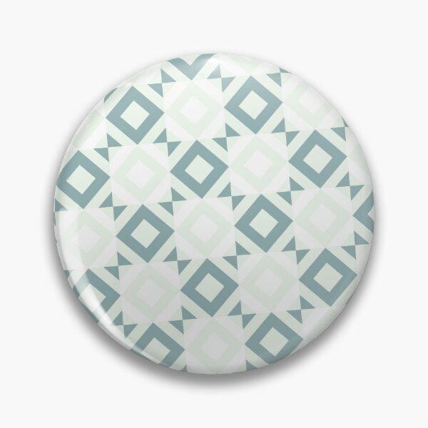 Item preview, Greens & White Squares Triangles Mirrored Endless Eternal Impressions designed and sold by Alchemy-A-La-G.