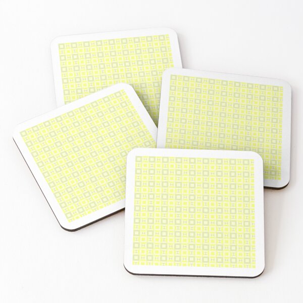 Item preview, Yellows & Green Squares Triangles Mirrored Endless Eternal Impressions designed and sold by Alchemy-A-La-G.