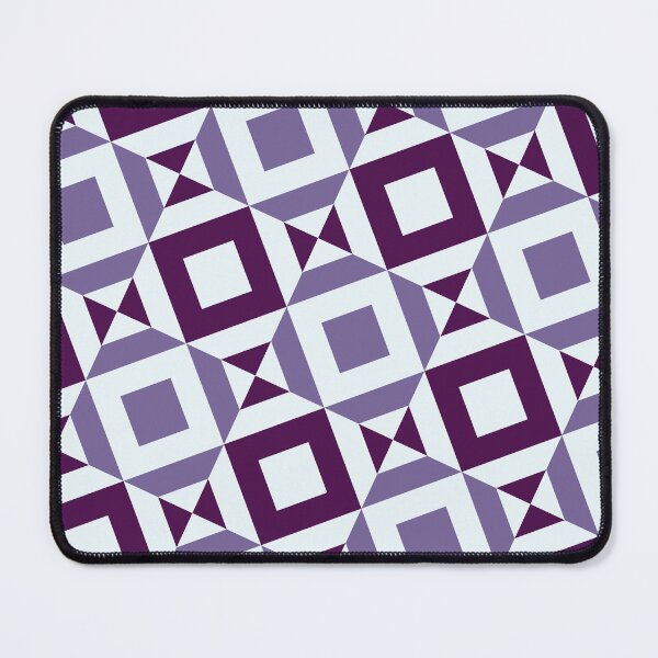 Item preview, Purples & Blue Squares Triangles Mirrored Endless Eternal Impressions designed and sold by Alchemy-A-La-G.