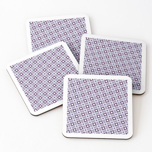 Item preview, Purples & Blue Squares Triangles Mirrored Endless Eternal Impressions designed and sold by Alchemy-A-La-G.