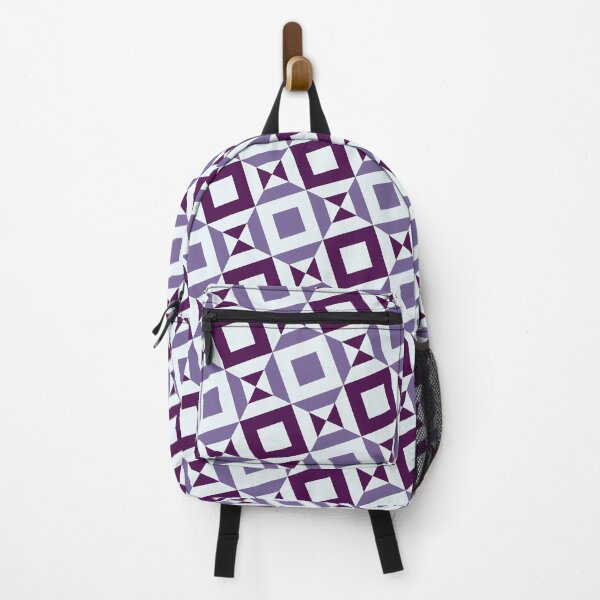 Item preview, Purples & Blue Squares Triangles Mirrored Endless Eternal Impressions designed and sold by Alchemy-A-La-G.