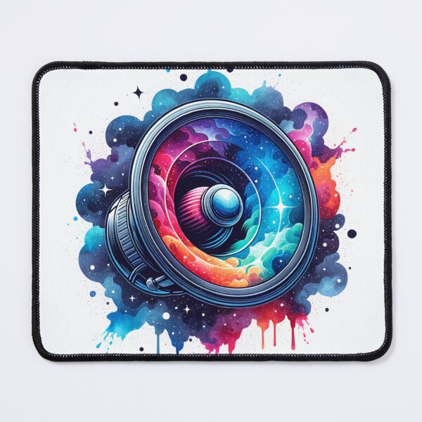 Item preview, Cosmic Harmony: Abstract Space Soundwave Art Print designed and sold by Dannyluna2002.