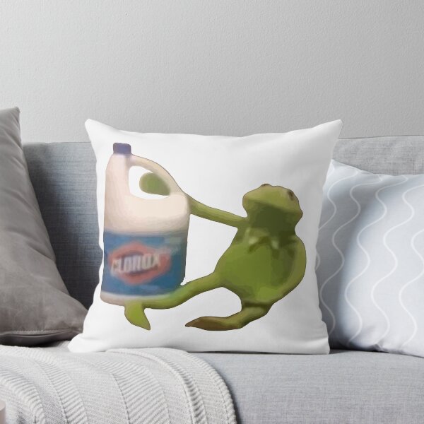 Item preview, kermit holding bleach meme designed and sold by IcePools.