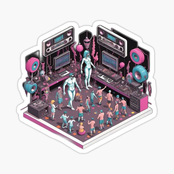 Iso-rave Sticker