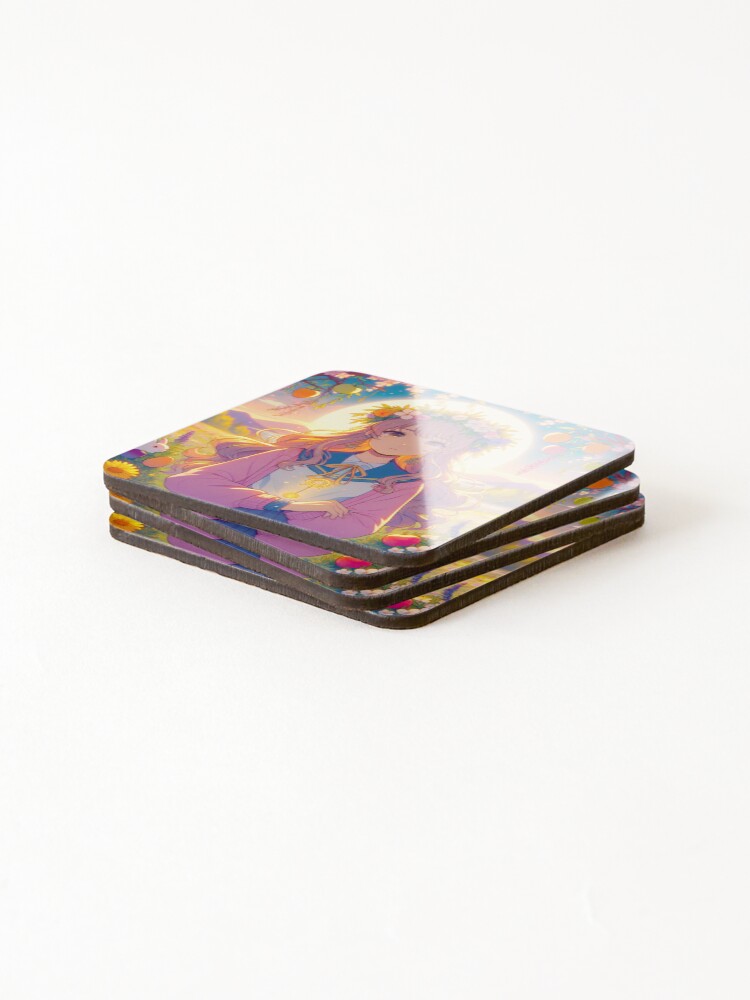 Thumbnail 4 of 5, Coasters (Set of 4), Spring Balance designed and sold by ImaginativeCore.
