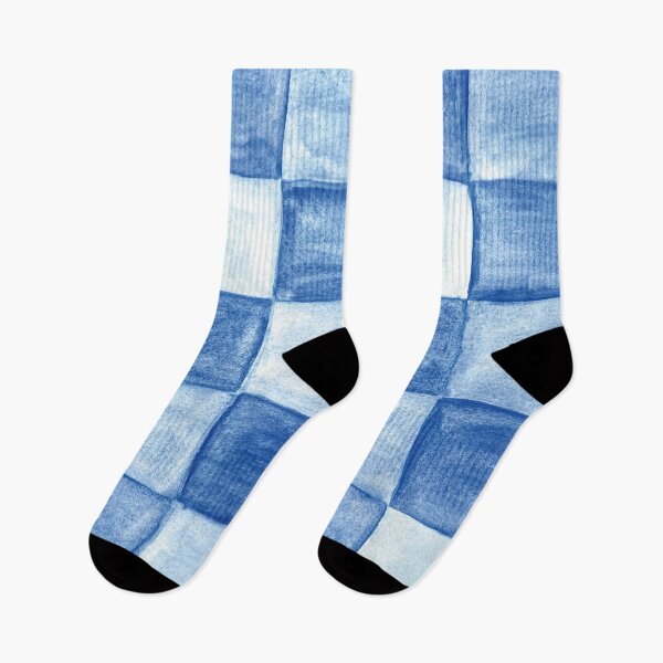 Item preview, Blue Checkers designed and sold by ampersandartsco.