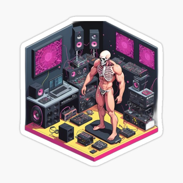 Iso-skullbro Sticker