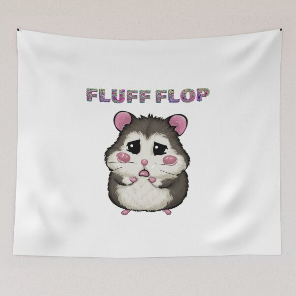 Item preview, Fluff Flop ,Sad Hamster, Cute Funny Hamster designed and sold by SnuggleSafari.