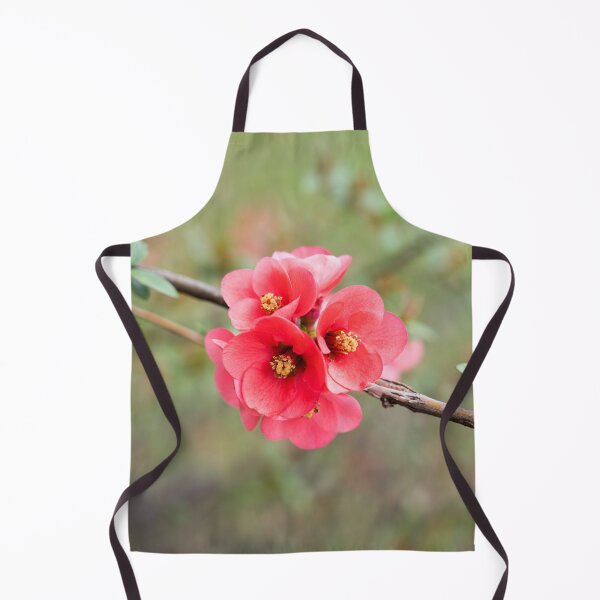 Item preview, Flowering Quince Vibrant Pink Bloom Cluster designed and sold by Georgia Mizuleva.