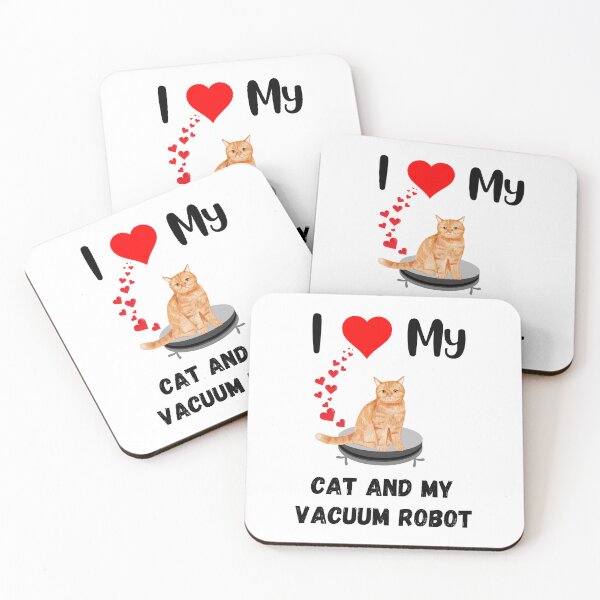 Item preview, Cat on robot vacuum I love my cute cat vacuum robot love designed and sold by Artstastic.