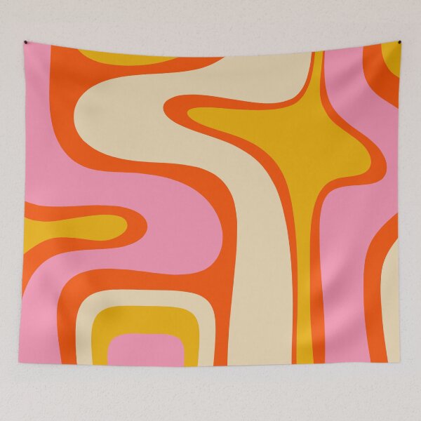 Item preview, Retro Abstract Copacetic Pattern Pink Orange Yellow designed and sold by kierkegaard.