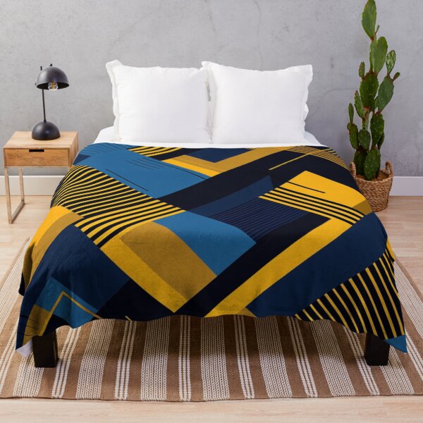 Item preview, Dynamic Geometry: Minimalist Blue & Gold Graphics designed and sold by Ace Apparel Attire.