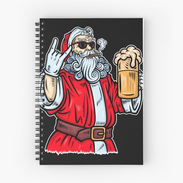 Aperçu de l'œuvre Mauvais Père Noël, Rock, bière et cigare créée et vendue par MARVINSAFAY.