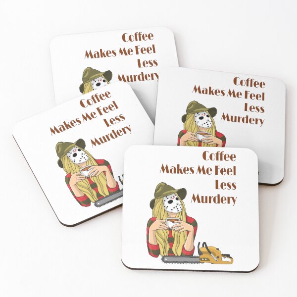 Item preview, coffee makes me feel less murdery designed and sold by HandsomeCat.