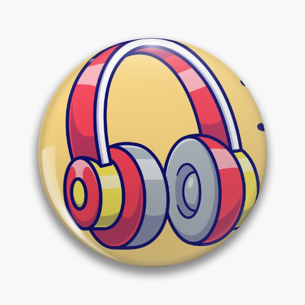 Artikelvorschau, Melodische Gelassenheit: Schwebendes Cartoon-Vektor-Symbol für Kopfhörermusik entworfen und verkauft von hjian8219.