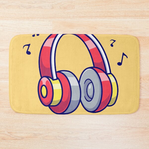 Item preview, Melodic Serenity: Headphone Music Floating Cartoon Vector Icon designed and sold by hjian8219.
